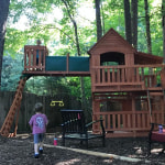 Woodridge ii wooden swing set sales