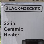 BLACK+DECKER Ceramic Heater BHVHC15 Oscillating 22 inch Tall