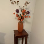 Chloe Tall Mahogany Side Table - World Market