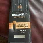 Duracell Optimum AAA Alkaline Battery 4 Pack - DUROPT2400B4