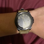 Bronson Three-Hand Date Taupe - Watch - Nylon Fossil FS5917