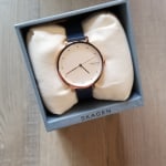Hagen Three Hand Ocean Blue Leather Watch