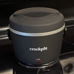 Crock-Pot SCCPLC200-GY 20 oz. Lunch Crock Food Warmer - Gray/Green