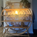 World market shop circular bookcase