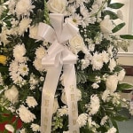 White Funeral Standing Spray White Funeral Standing Spray