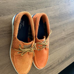 Nwot Sperry X Brooks Brothers A/O Cup 3 Eye Loafers Men 8.5 Orange leather suede Sperry x Brooks Brothers A/O Cup 3-Eye main image 3