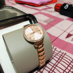 Kinsey Three Hand Rose Gold Tone Stainless Steel Watch ES4447