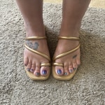 Women's Miami Metallic Toe Loop Sandal