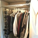 InterMetro Clothes Rack with Cotton Canvas Cover The Container Store