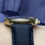 Limited Edition Prismatic Mystic Three Hand Navy Leather Watch