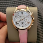 Modern Courier Chronograph Blush Leather Watch - BQ3869 - Fossil
