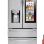 LMXS28596D LG 36 Energy Star Rated French Door Refrigerator with Slim  SpacePlus Ice System and InstaView Door-In-Door - PrintProof Black  Stainless