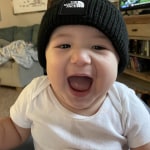 littles box logo pom beanie