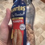 PLANTERS Honey Roasted Peanuts, Sweet and Salty Snacks, Plant-Based Protein  34.5oz (1 Jar)