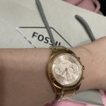 Modern Courier Midsize Chronograph Rose Gold Tone Stainless Steel
