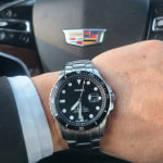 Blue Stainless Fossil - Dive FS5951 Watch Date Three-Hand Two-Tone Fossil - Steel
