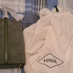 FOSSIL Carmen Suede Dual-Use Handbag-Olive Green ZB6505355 with Striped  Strap - Shop fossil Handbags & Totes - Pinkoi