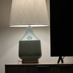 World market store jade lamp