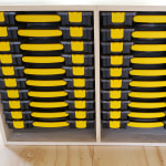 Stanley 25 Compartment Box, 16-1/2 in W x 2-1/8 in H x 13-1/4 in L