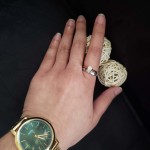 Neely Three Hand Gold Tone Stainless Steel Watch ES4675 Fossil
