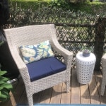 Lili Punched Metal Outdoor Accent Stool World Market