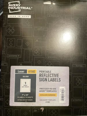 Avery Reflective Labels,7