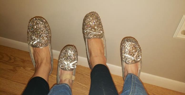 Glitter Sherpa Lined Moccasin Slippers for Women Old Navy