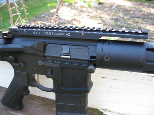 GG&G GS-1 Extended Picatinny Riser Mount 3 AR-15 Flat-Top Matte