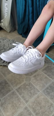 Nike Air Force 1 Preschool Lifestyle Shoe White Black CZ1685-100