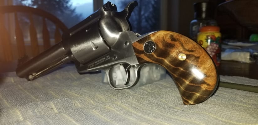 Finished Padauk Ruger Vaquero Birdshead Grips - Solid Hardwood Grips For Revolvers