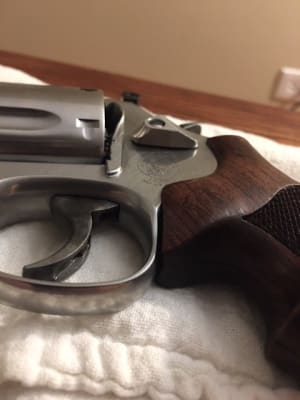 thumbnail image 2 of Smith & Wesson K L N Frame Thumb Piece - Blue Steel, Fits Models 10 13 14 15 17 19 25 27 28 29 2 of 6