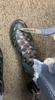 J crew online camo rain boots