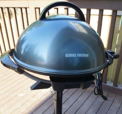 Fingerhut - George Foreman 15-Serving Indoor/Outdoor Electric Grill