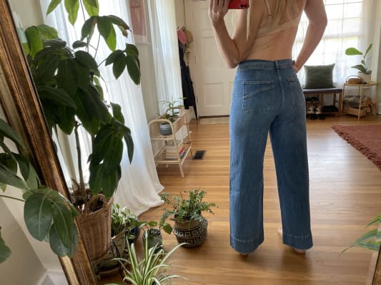 Sky High Wide-Leg Jeans With Washwell 