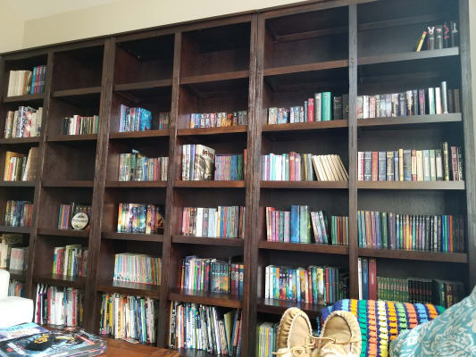 Espresso Augustus Library Bookshelf, World Market Bookcase With Ladder