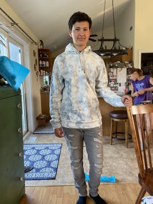 Old navy mens tie shop dye hoodie