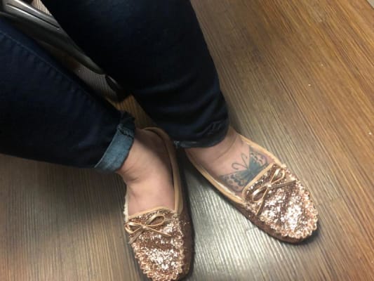 Old navy sparkle moccasins sales