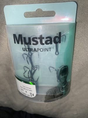 Mustad UltraPoint KVD Elite Triple Grip 1X Treble Hook - Standard Shank