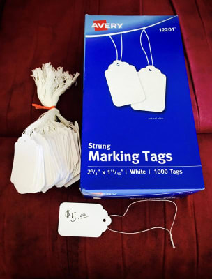 Avery 12201 $24.10 Price Tags, 2-3/4x1-11/16, White, PK1000 ...
