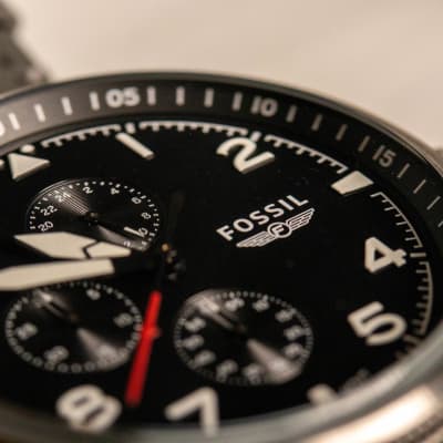 Retro Pilot Chronograph Black Eco 