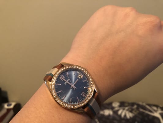 Scarlette Mini Three-Hand Date Striped 