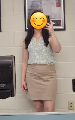 Khaki pencil skirt old navy 2025