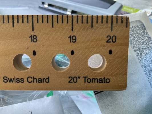Personalized Seed Plant Spacing Guide Ruler for Gardeners