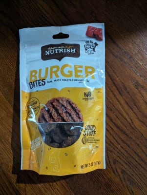 Nutrish burger bites outlet