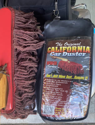 The Heritage Edition California Car Duster Wooden Handle Soft Cotton Mop  86242 - California Car Cover Co.