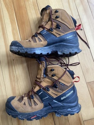 Salomon Men's Quest 4 GTX Hiking Boots - Magnet/Black