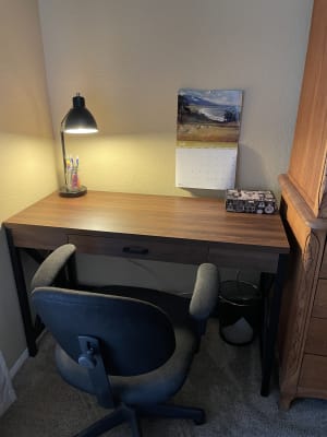 Real Living Dark Walnut Writing Desk