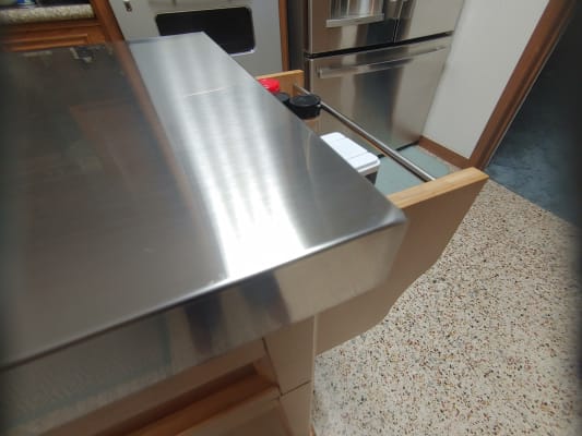 Bamboo 2 Door Stainless Steel Top Kitchen Cart Big Lots