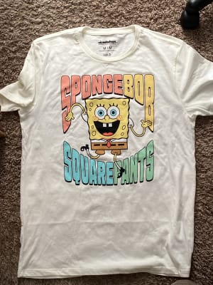 Unisex Old Navy Rainbow SpongeBob SquarePants Graphic T-Shirt XL