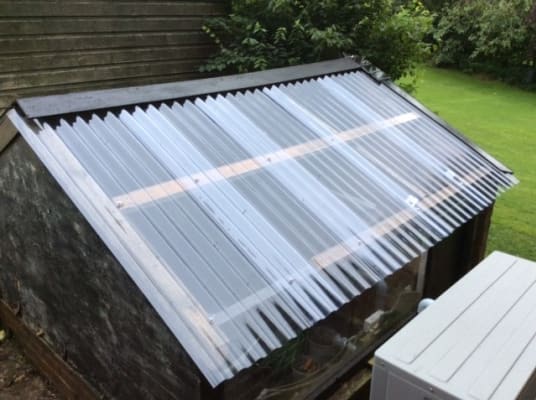 Wickes Pvcu Clear Corrugated Sheet 660, Corrugated Metal Roofing Sheets Wickes